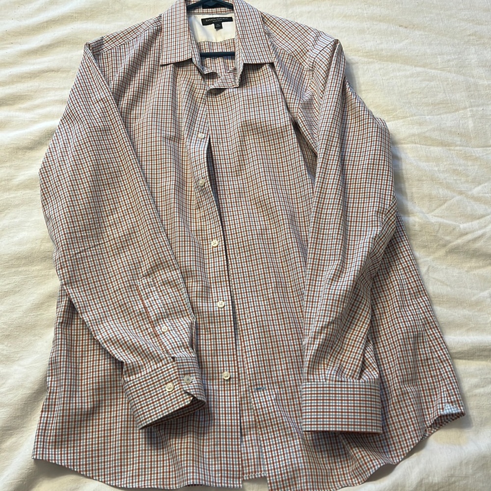 XL Banana Republic grant fit non-iron slim fit shirt